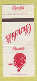Matchbook Cover - Churchill's Inn Waikiki Hawaii Winston 30 Strike