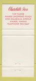 Matchbook Cover - Churchill's Inn Waikiki Hawaii Winston 30 Strike