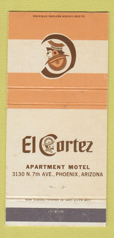 Matchbook Cover - El Cortez Apartment Motel Phoenix AZ WEAR 30 Strike