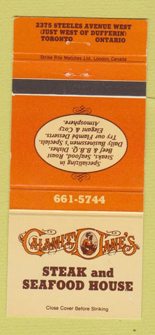 Matchbook Cover - Calamity Jane's Seafood House Toronto ON 30 Strike