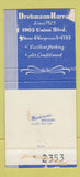 Matchbook Cover - Drehmann Harral Funeral Home St Louis MO WEAR 30 Strike