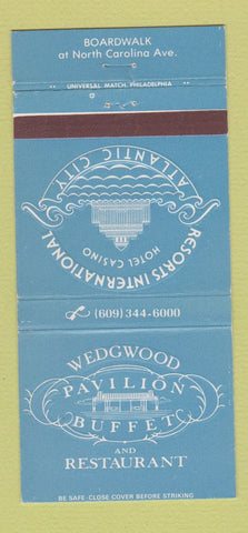 Matchbook Cover - Resorts International Wedgwood Atlantic City NJ 30 Strike