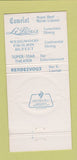 Matchbook Cover - Resorts International Wedgwood Atlantic City NJ 30 Strike