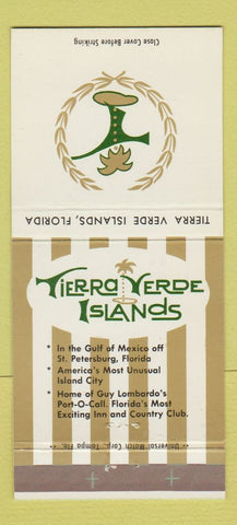 Matchbook Cover - Tierra Verde Islands FL 30 Strike