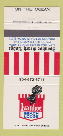 Matchbook Cover - Ivanhoe Beach Lodge Ormond Beach FL 30 Strike
