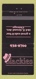 Matchbook Cover - Blackies Cafe Bar Chicago IL WEAR 30 Strike