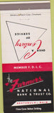Matchbook Cover - Farmers National Bank Ashtabula OH 30 Strike