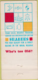 Matchbook Cover - Seabees Civil Engineering US Navy 30 Strike