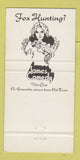 Matchbook Cover - James Comedy Club Dallas? TX 30 Strike