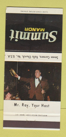 Matchbook Cover - Summit Manor Falls Church VA 30 Strike