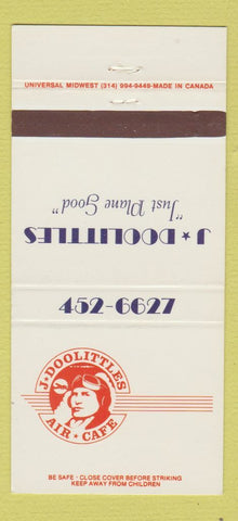 Matchbook Cover - J Doolittles Air Cafe 30 Strike