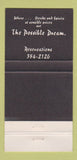 Matchbook Cover - La Mancha Alexandria VA Restaurant WEAR 30 Strike