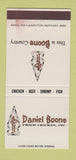 Matchbook Cover - Daniel Boone Fried Chicken WEAR 30 Strike