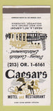 Matchbook Cover - Caesars Motel Restaurant Inglewood CA WEAR 30 Strike