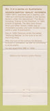 Matchbook Cover - Katannings Furnishings Andrew Barton Australia 30 Strike