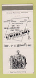 Matchbook Cover - Lincoln Tool Manufacturing Milwaukee WI 30 Strike