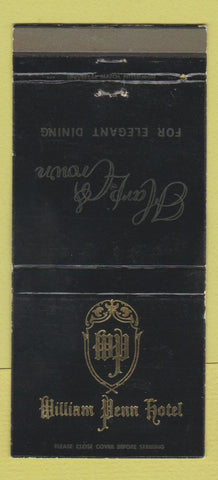 Matchbook Cover - William Penn Hotel Pittsburgh PA WEAR 30 Strike