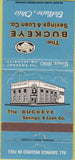 Matchbook Cover - Buckeye Savings Loan Bellaire OH 30 Strike
