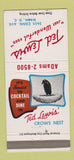 Matchbook Cover - Ted Lewis Restaurant Washington DC 30 Strike