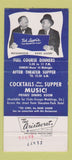 Matchbook Cover - Ted Lewis Restaurant Washington DC 30 Strike