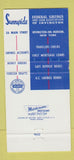 Matchbook Cover - Sunnyside Federal Savings Loan Irvington NY 30 Strike