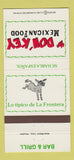 Matchbook Cover - Donkey Mexican Restaurant Pasadena TX 30 Strike