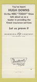 Matchbook Cover - Bankers Life Insurance Des Moines IA Hugh Downs TV 30 Strike