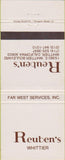 Matchbook Cover - Reuben's Whittier CA 30 Strike