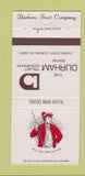 Matchbook Cover - Durham Bank Trust Durham NH 30 Strike