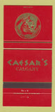 Matchbook Cover - Caesar's Steak House Calgary AB 30 Strike