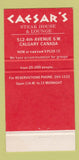 Matchbook Cover - Caesar's Steak House Calgary AB 30 Strike