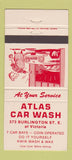 Matchbook Cover - Atlas Car Wash Toronto ON 30 Strike