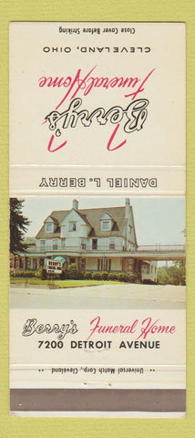 Matchbook Cover - Berry's Funeral Home Cleveland OH 30 Strike