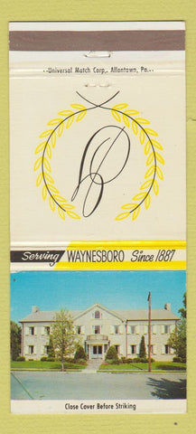 Matchbook Cover - Walter Grove Funeral Home Waynesboro PA 30 Strike
