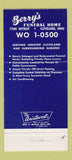 Matchbook Cover - Berry's Funeral Home Cleveland OH 30 Strike
