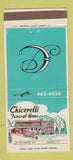 Matchbook Cover - Chicorelli Funeral Home Albany NY 30 Strike