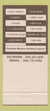 Matchbook Cover - Demco Kwikrete Concrete West Des Moines IA Omaha NE 30 Strike