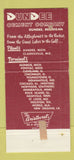 Matchbook Cover - Dundee Cement MI WEAR 30 Strike