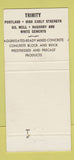Matchbook Cover - Trinity Portland Cement Dallas Fort Worth Houston TX 30 Strike