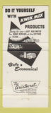 Matchbook Cover - Kwik Mix Mortar Concrete Holly MI  30 Strike