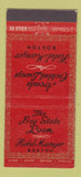 Matchbook Cover - Hotel Manger Boston MA 30 Stick