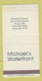 Matchbook Cover - Michael's Waterfront Boston MA 30 Strike