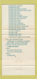 Matchbook Cover - Outrigger Hotels Hawaii 30 Strike