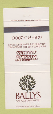 Matchbook Cover - Bally's Park Place Casino Hotel Atlantic City NJ 30 Strike