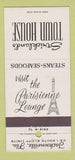 Matchbook Cover - Strickland's Tow House Jacksonville FL Eiffel Tower 30 Strike