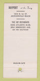 Matchbook Cover - Strickland's Tow House Jacksonville FL Eiffel Tower 30 Strike