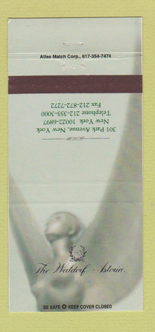 Matchbook Cover - Waldorf Astoria Hotel New York City 30 Strike