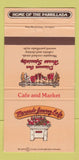 Matchbook Cover - Mercado Juarez Cafe  Dallas Arlington Fort Worth TX 30 Strike