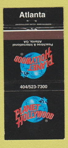Matchbook Cover - Planet Hollywood Atlanta GA 30 Strike