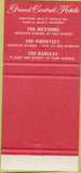 Matchbook Cover - The Roosevelt Hotel New York City 30 Strike